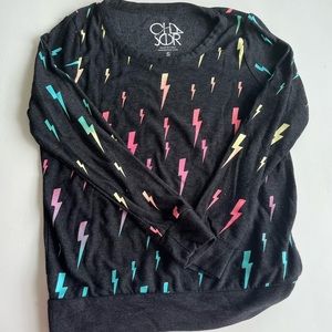 Chaser lighting bolt sweatshirt
